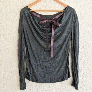 Ribbon Tie Top M (NWT)